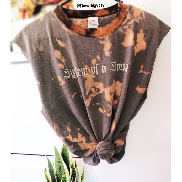 Vintage System of a Down custom bleached tank ✨ - Picture 4 of 7